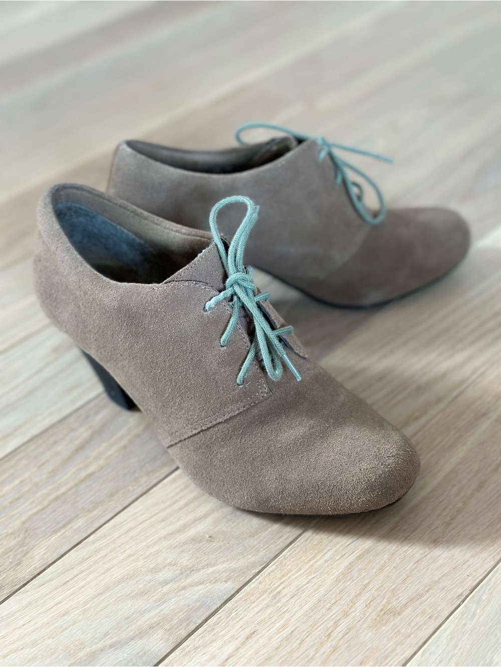 CLARKS Suede Lace Up Ankle Boots